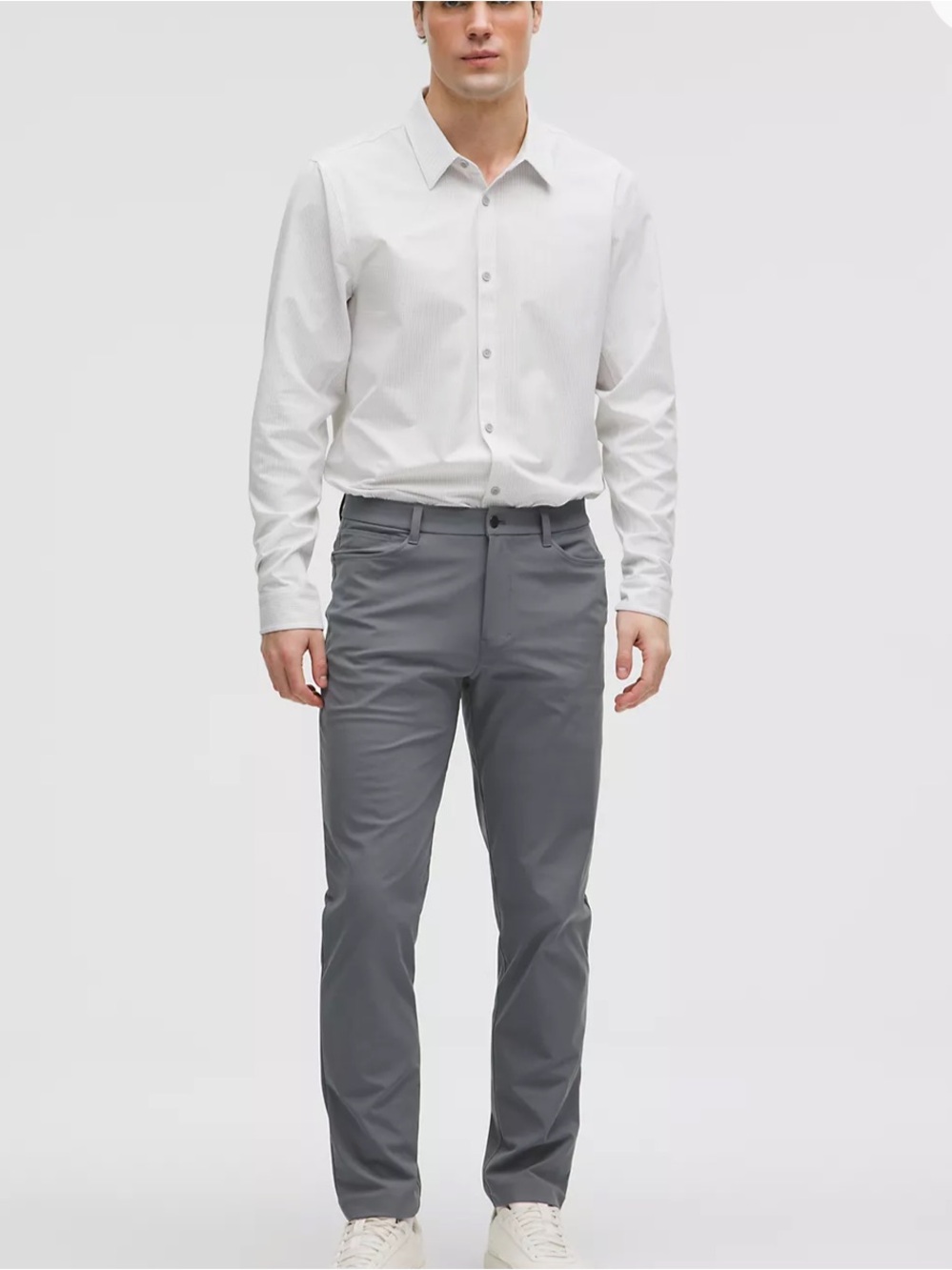 LULULEMON Men’s ABC Slim Fit 5 Pocket Gray Pants